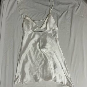 Zara medium satin cut out mini dress